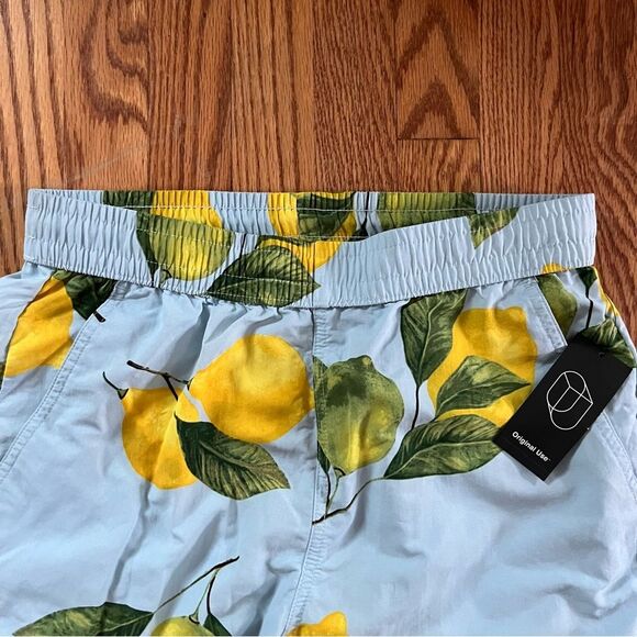 Original Use Lemon Print Board shorts Light Blue Size Small - Picture 3 of 6